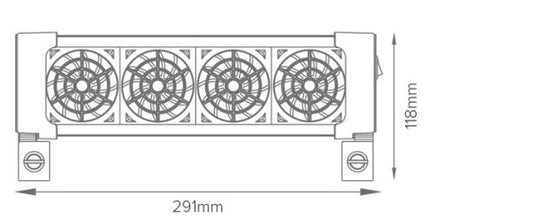 Ocean Breeze Cooling Fan - 4 Fan