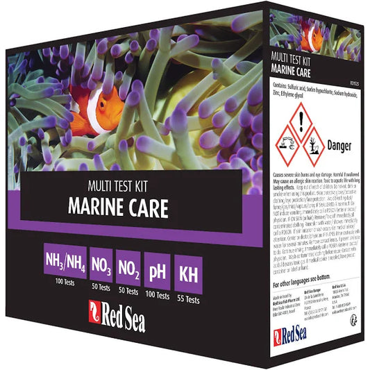Marine Care Programme Multi Test Kit (NH3/NH4, NO3, NO2, pH, KH)